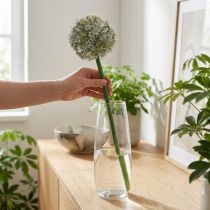 gjenstander Kunstig Allium-blomstrende gren, naturtro utseende, 90 cm