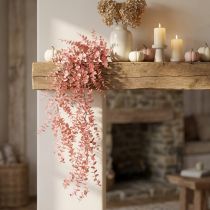 gjenstander Kunstig eukalyptus hengende rosa kunstig plante høst 150cm