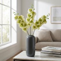 gjenstander Orkidé Kunstig Gul Grønn Phalaenopsis L83cm