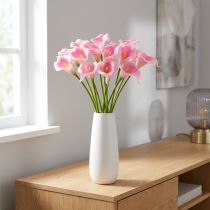 gjenstander Calla dekorativ blomst rosa 57cm 12stk