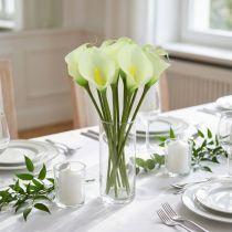 gjenstander Mini calla kunstig hvit L 28cm 12 stk