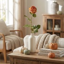 gjenstander Kunstig roseappelsin, kunstrose, dekorativ rose L74cm Ø7cm