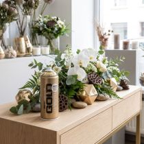 gjenstander Dekorativ spraymaling med gullkromeffekt, Montana-bokser 400 ml