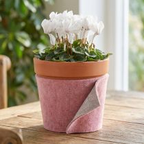 gjenstander Filtbånd, pottebånd tofarget gammelrosa/grå 15cm 5m