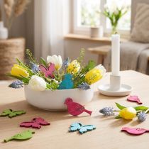 gjenstander Streudeko trefugl sommerfugl assorterte farger 2cm