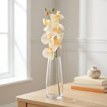 gjenstander Artificial Orchid Cream Orange Phalaenopsis 78cm