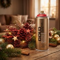 gjenstander Maling spray rød Montana Gold sateng matt 400ml