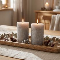 gjenstander Ensfargede lys grå 85x120mm 2stk
