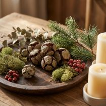 gjenstander Sypresskjegler, naturlige, 3 cm, 500 g