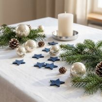 gjenstander Julespredt pynt, spredte stjerner, blå Ø4/5cm 40 stk