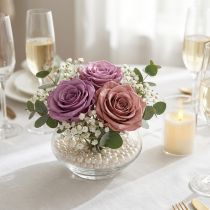 gjenstander Konserverte rosehoder, romantisk gave, holdbare roser til spesielle anledninger, 5 cm, 6 stk.