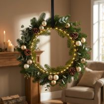 gjenstander LED-ring for oppheng av metall 110L varmhvit innendørs Ø35cm