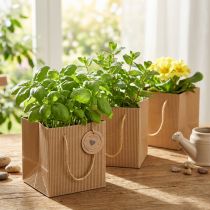 gjenstander Papir blomsterpotte plantepose folie natur 10,5cm 10 stk