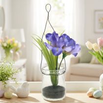 gjenstander Iris lilla i et glass for oppheng av H21.5cm