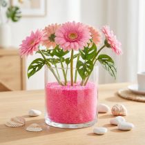 gjenstander Dekorsand rosa hobbysand farget sand 0,5 mm neonrosa 1 kg