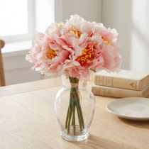 gjenstander Paeonia Peony Kunstig Blomst Peonie Rosa Ø6cm 28cm 7 stk