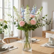 gjenstander Levkoje Hvit kunstig blomst Kunstig stilkblomst 78cm