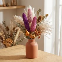 gjenstander Luffa på pinne stor rosa, Erika 8cm - 30cm 25 stk