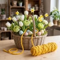 gjenstander Filtsnor fluffy Mirabell eggeplomme gul 25m