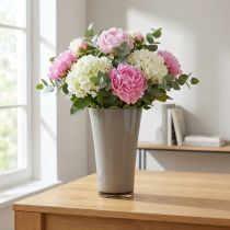 gjenstander Vase «Fizzy» Ø16cm H27cm platinagrå 1 stk
