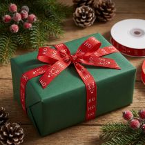 gjenstander Gavebånd Jul Julebånd Hohoho Rød 15mm 20m