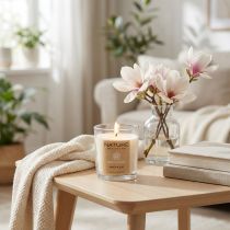 gjenstander Duftlys i glass med naturlig voks Wenzel Candles Magnolia 85×70 mm