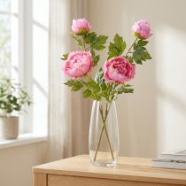 gjenstander Kunstige Roser Peoner Kunstige i Rosa L80cm 2stk