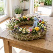 gjenstander Høykranser naturlig dekorasjon 21-22 cm sett med 5 DIY-kranser
