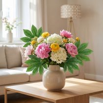 gjenstander Aralia blad med stilkegrønn L61,5cm 12stk