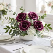 gjenstander Skum Rose Lilla Ø15cm 4 stk