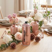 gjenstander Spraymaling med metallisk effekt, roségull, 400 ml sprayboks