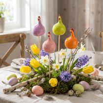 gjenstander Dekorative kyllingstaker til vårblomsterdekorasjoner og borddekorasjoner, 7,5 cm, 4 stk.