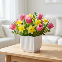gjenstander Kuber for blomsterskum 6,5cm hvit 20 stk