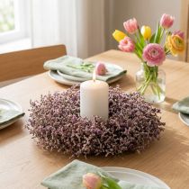 gjenstander Tørket blomsterkrans sjø lavendel natur Ø30cm