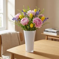 gjenstander Vase “Fizzy” Ø13,5cm H20,5cm hvit 1 stk
