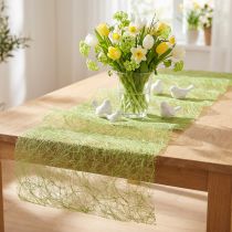 gjenstander Deco fleece Sizoweb bordløper gressgrønn 30cm 5m