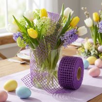 gjenstander Mesh tape 4,5cmx10m lilla
