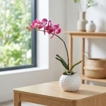 gjenstander Kunstige orkideer i potte Phalaenopsis kunstige blomster orkideer rosa 34cm