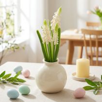 gjenstander Kunstig blomstervase med hyasint for elegant borddekorasjon og stilig utseende, 20 cm