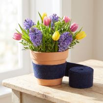 gjenstander Filtbånd lilla, grytebånd, ullfilt, filtrull 15cm 5m