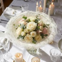gjenstander Bukettmansjett - elegant tilbehør for perfekt blomsterdekorering - 20 cm, 8 deler