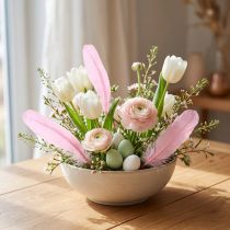 gjenstander Fjær for håndverk Rosa gåsefjær 18cm - 20cm 20g x 2stk