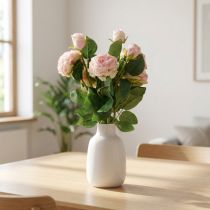 gjenstander Kunstige Roser Rosa Kunstige Roser Dry Look 53cm 3stk