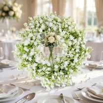 gjenstander Gypsophila krans hvit blomsterkrans bryllup Ø30cm