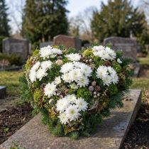 gjenstander Blomsterskumhjerte 38×36,5 cm vått blomsterskum grønt 2 stk.