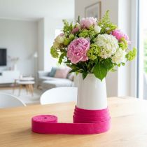 gjenstander Filtbånd rosa ullbånd ull filt pottebånd dekorativt stoff 15cm 5m