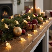 gjenstander LED eventyrlys med timer batteri inni 50 LED 490cm