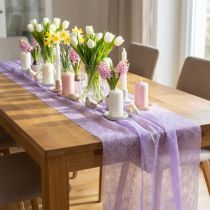 gjenstander Dekorativ fleece lys lilla 23cm 25m