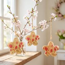 gjenstander Treanheng Vårblomster i Naturrosa H9cm 4 stk