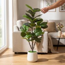 gjenstander Kunstig Ficus lyrata 120 cm dekorativ til stue